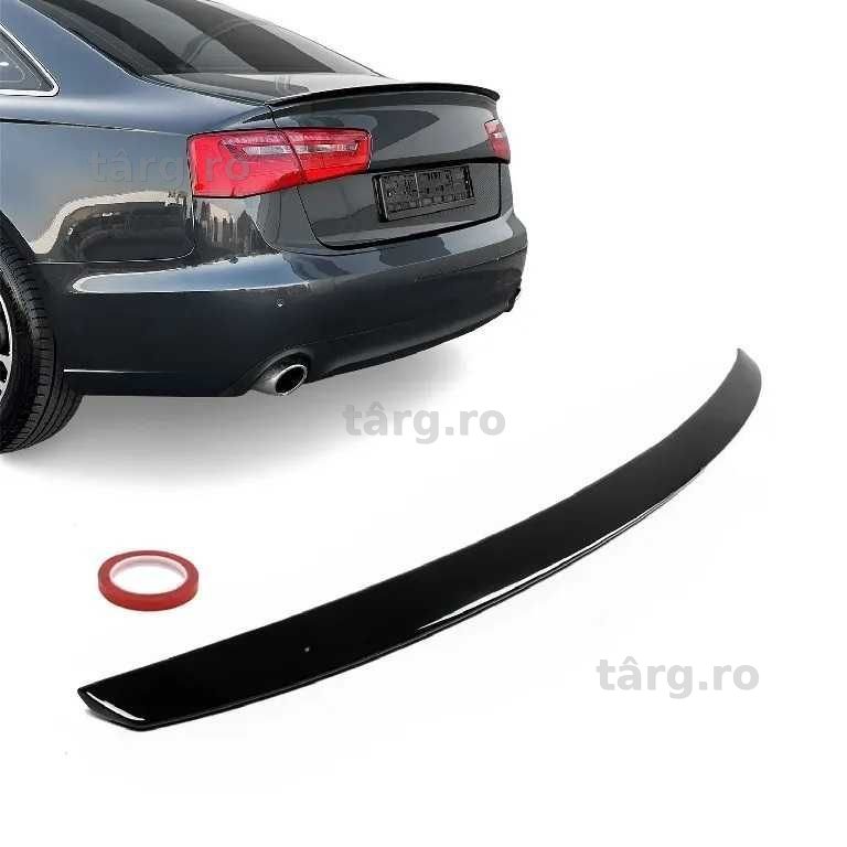 Eleron Lip Codita Portbagaj Audi A6 C7 Sedan Sline 11-18, Negru Lucios
