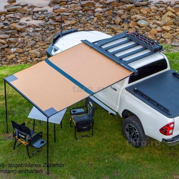 Marchiza ARB Touring 200 x 250 cm in carcasa aluminiu Black si iluminare