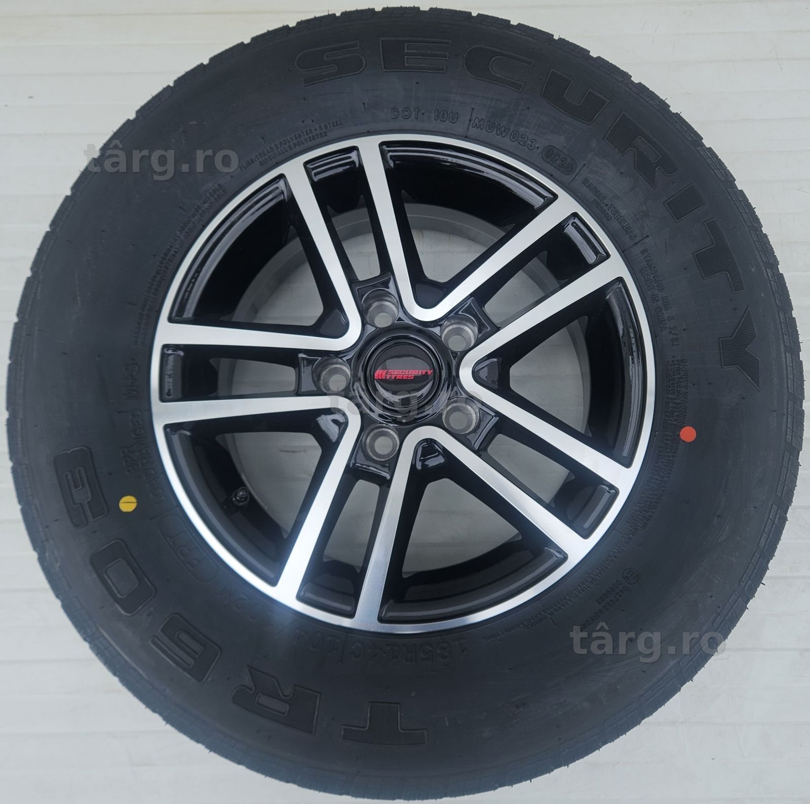 Roata completa 185R14C Anvelopa Security pe Janta aliaj 5.5Jx14 5 prez 7