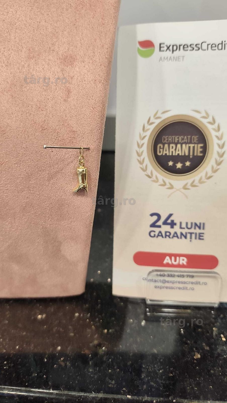 Medalion aur 18K 0.65g (Iulius Mall)(B-571) Garantie 2 ani!