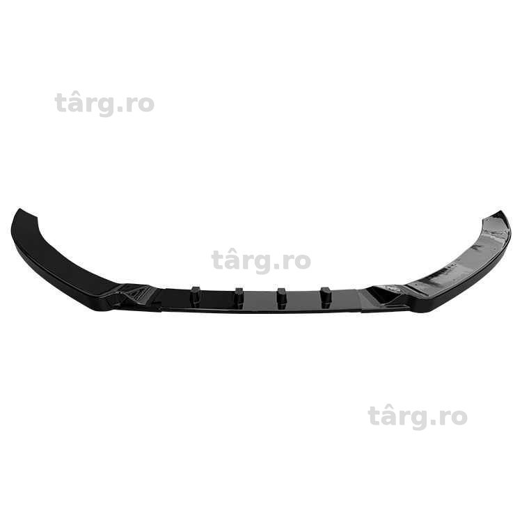Prelungire Extensie Lip Dedicat Bara Fata Audi A4 B8 09-12, Negru Lucios, Potrivire perfecta bara normala
