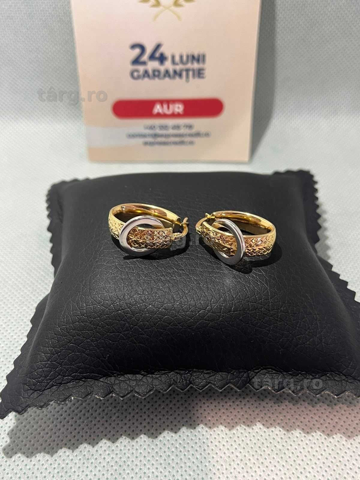 Cercei Aur 14K (Ag18 Tutora b.28367.1) Garantie 2 ani! 2