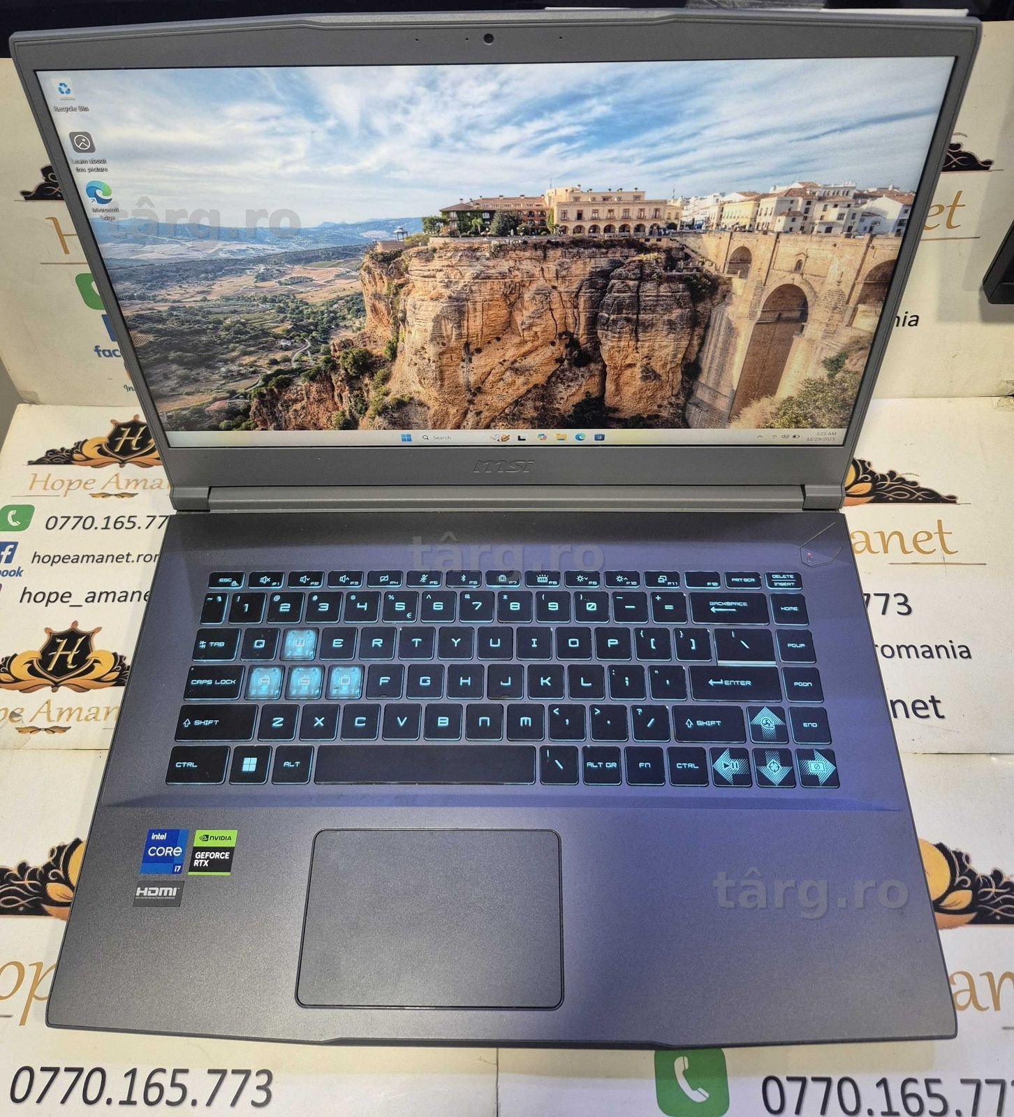 Hope Amanet P6 LAPTOP MSI i7 #171909