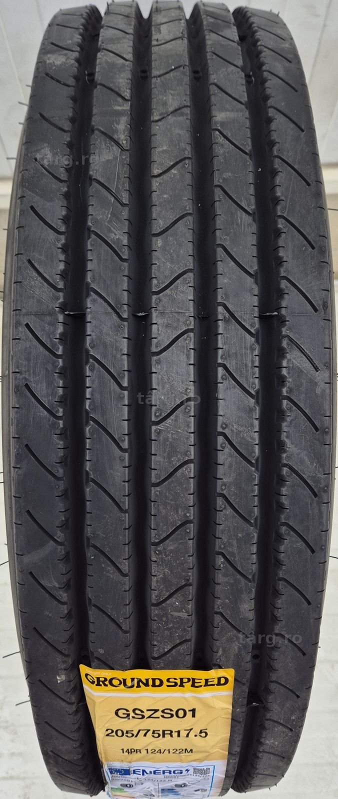 205/75 R17.5, 124M, GROUNDSPEED 14PR, Anvelope directie M+S 4