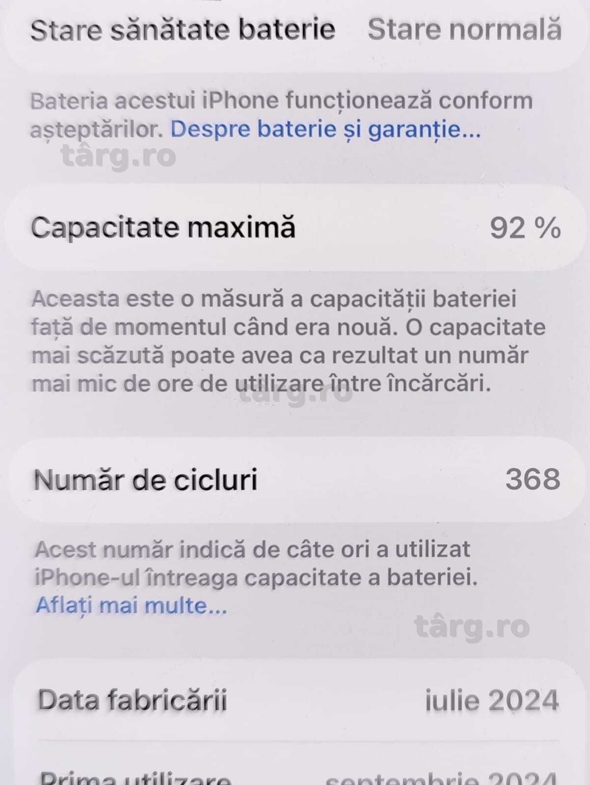 Telefon  IPhone 16 Pro (AG35 B34045.1) 2 ANI GARANTIE! 3