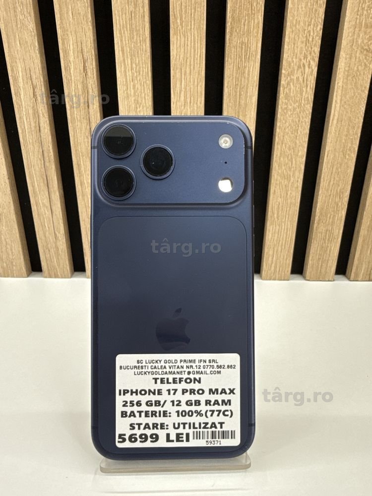 Iphone 17 Pro Max 256Gb/100% Baterie GARANTIE/FACTURA #59371