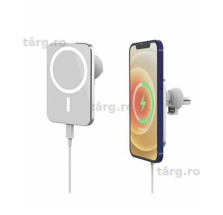 Suport Auto cu Incarcare Wireless MagSafe, 15W 3