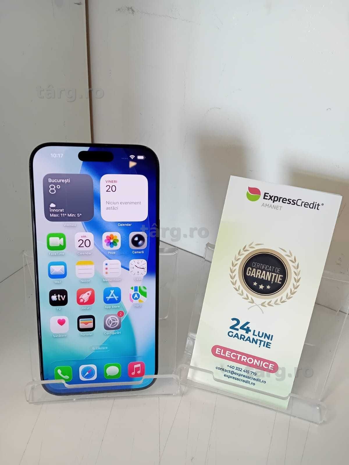 iPhone 16 Pro Max 256Gb 92% bateria (Ag33 Metalurgie b28005) Garantie 2 ani