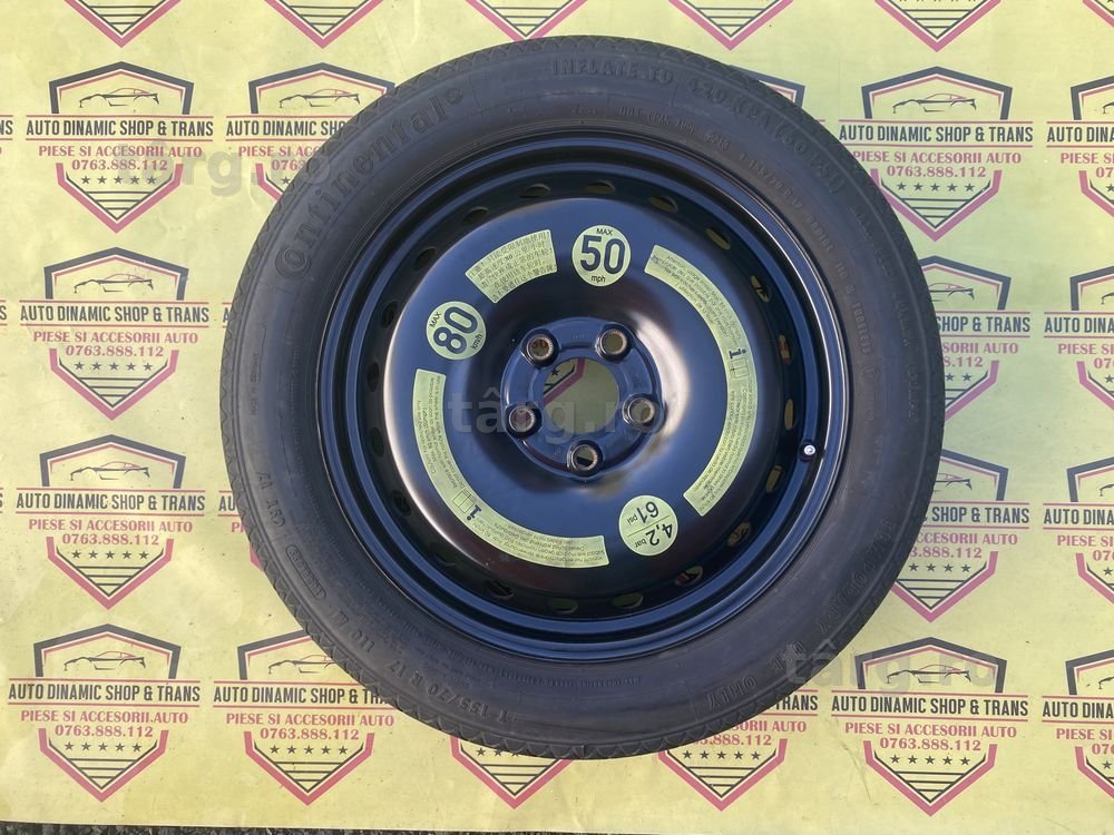 Roata rezerva slim ingusta originala Mercedes E Class W212 155 70 R 17