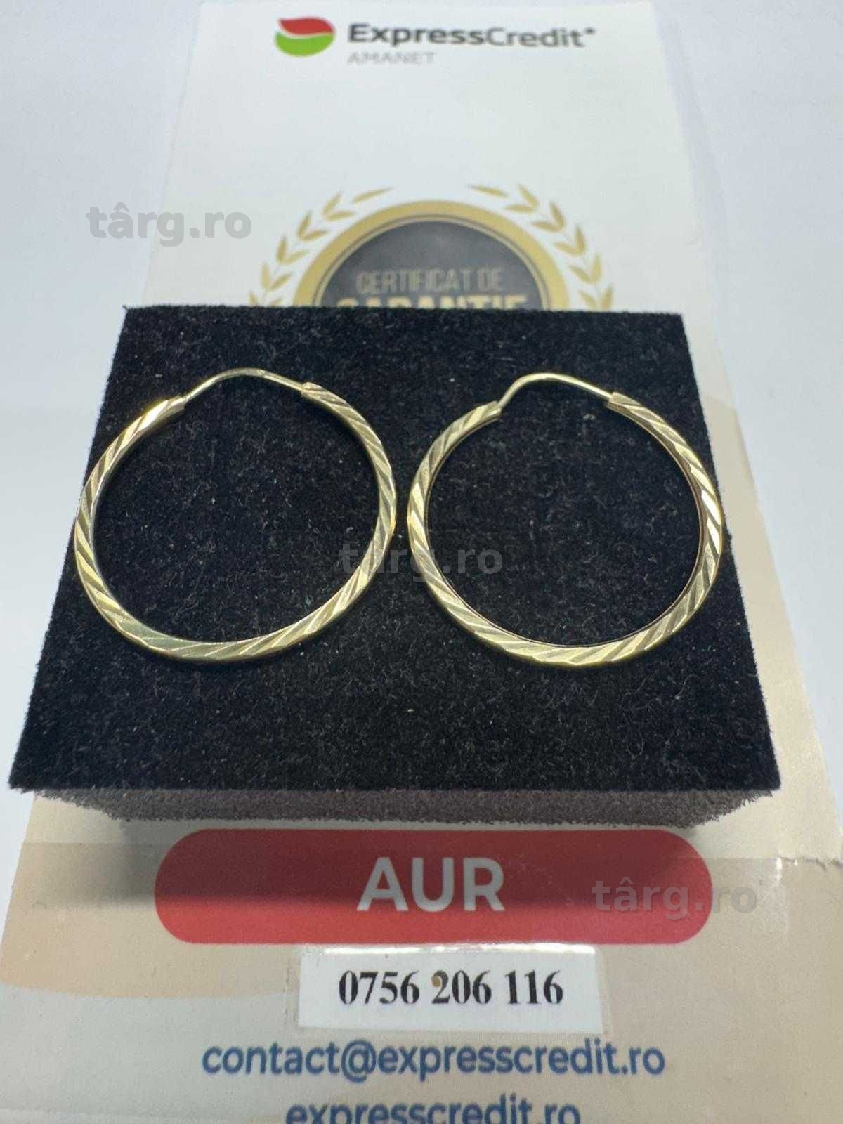 Cercei din aur 14k (69315.1/ 10 Pacurari 1) Garantie 2 ani!