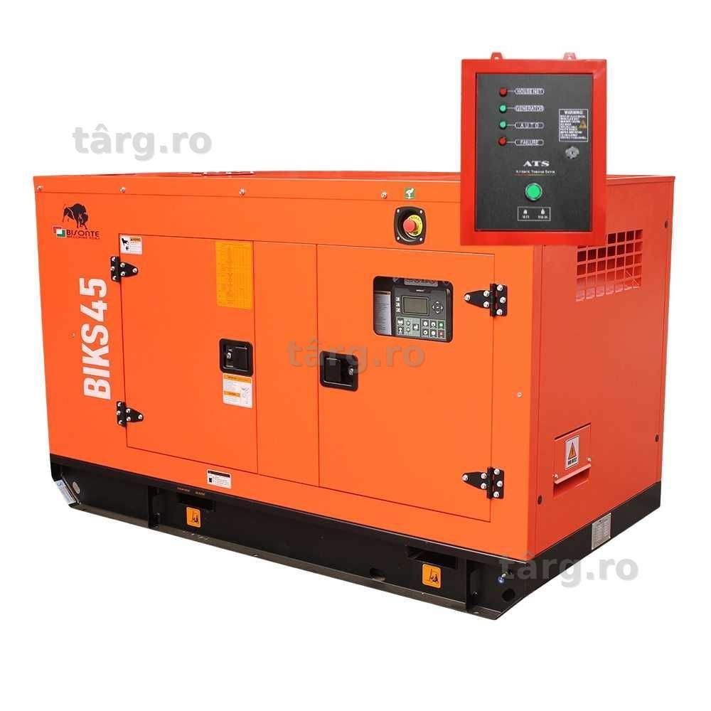 Generator de curent Bisonte BIKS45, insonorizat, Putere maxima 44kVA 400V ATS inclus