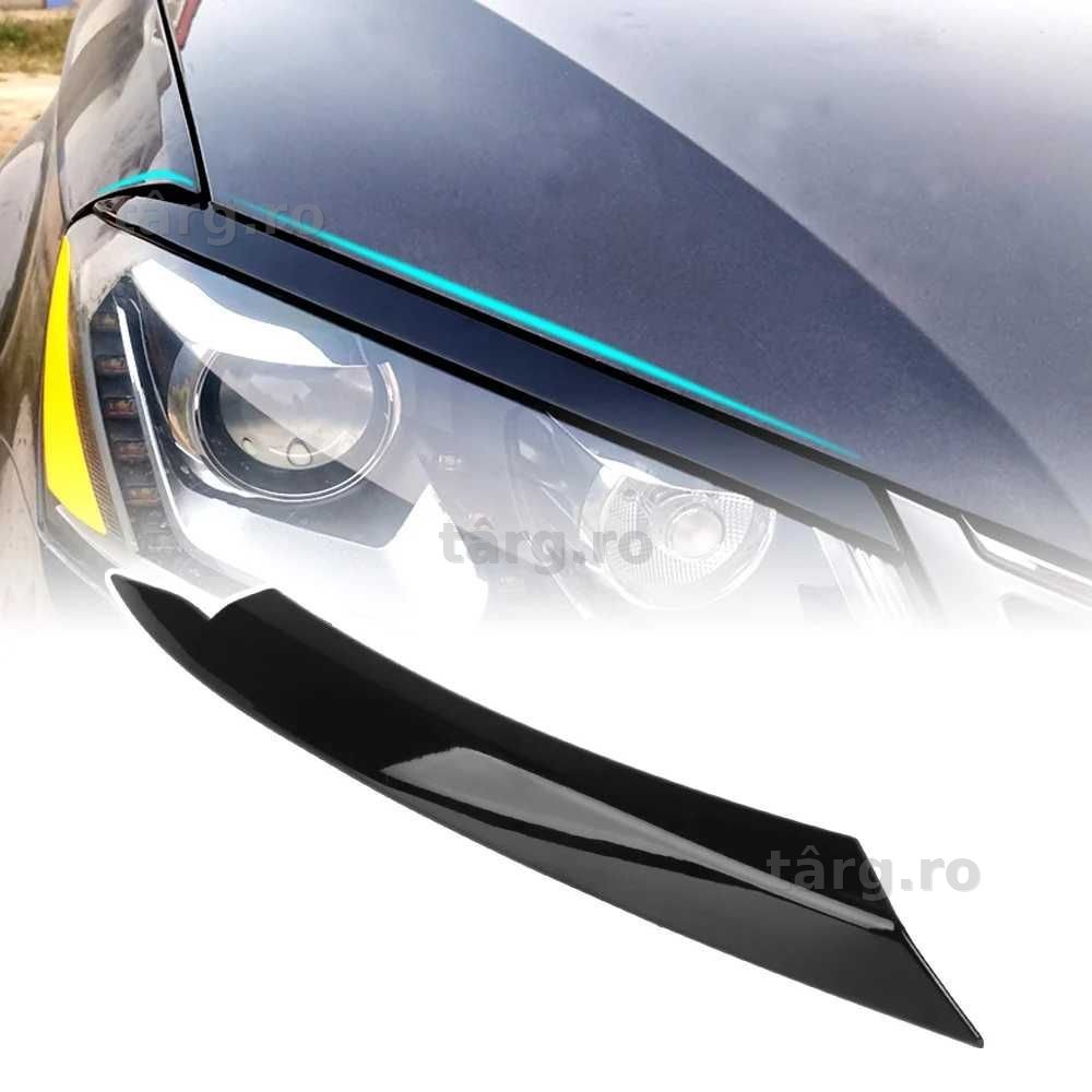 Set Pleoape Faruri Far Volkswagen VW Passat B7 2010 - 2014, Negru Luci