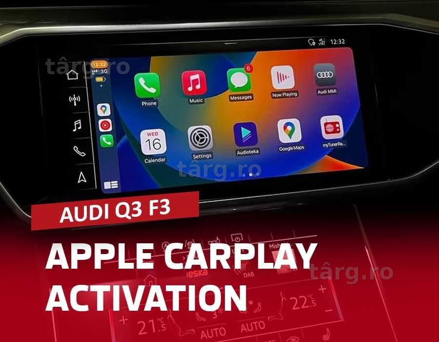 Apple CarPlay și Android Auto Audi Q3 F3 - Integrare Originală Phone APPS Hărți Navigație 2026