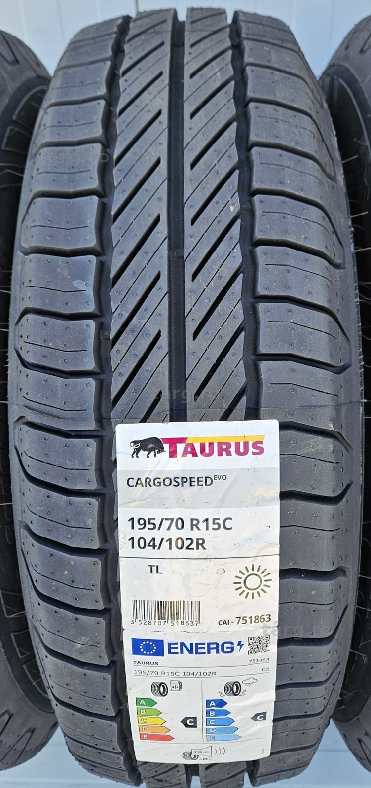 195/70 R15C 104R TAURUS (By Michelin) CargoSpeed  Anvelope de vara M+S 2