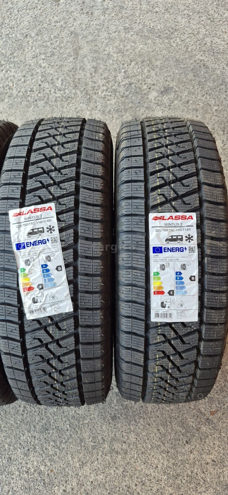 4 anvelope iarna noi Lassa 225/70/15C,dot 2025.Pretul este pe bucata. 2
