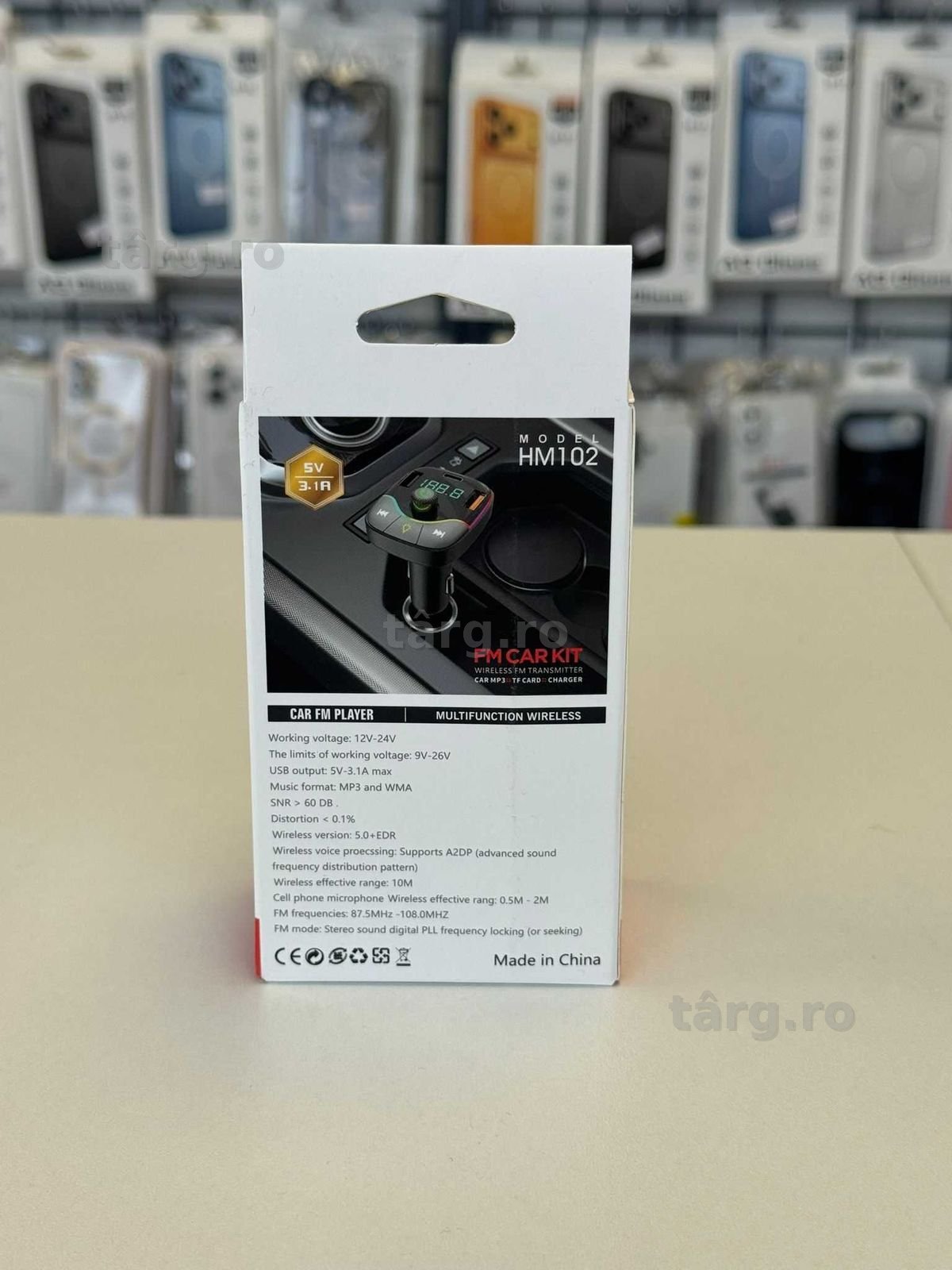 Modulator FM / Transmitator auto pentru muzica MP 3 PLAYER 3