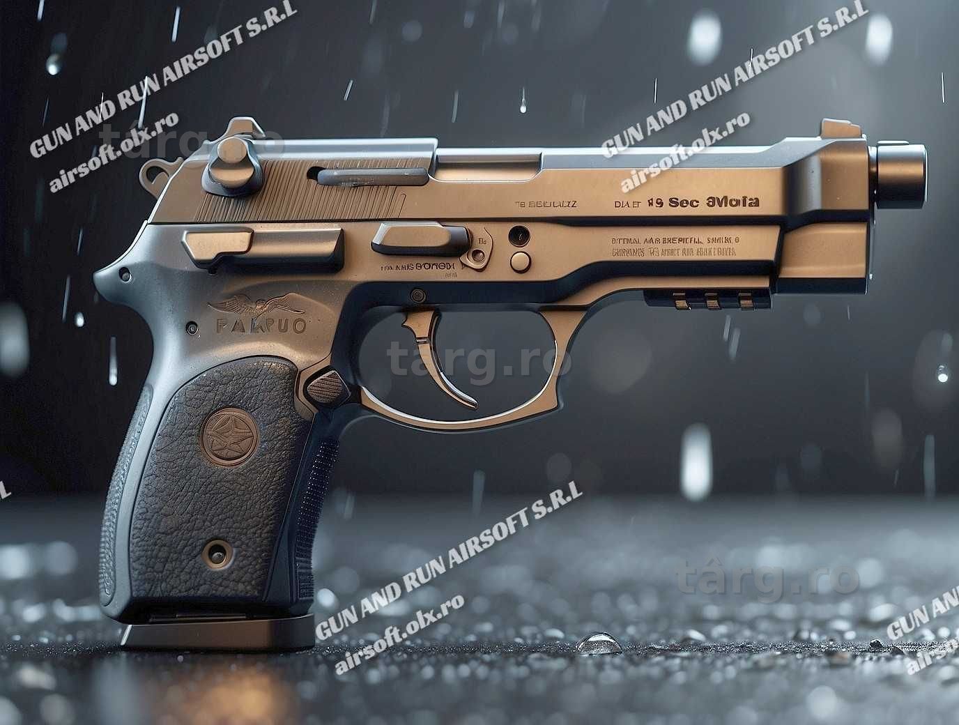 Pistol cu Modificare 6J! : In Intregime DIN METAL ~POWER+ Co2 Gaz NOU