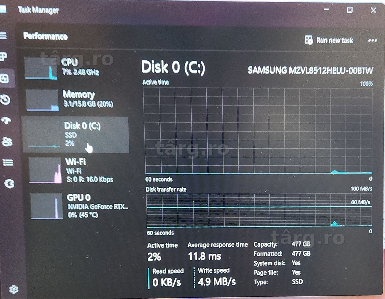 Hope Amanet P11 - Asus TUF A15 /AMD RYZEN 7 7435HS / SSD 512GB / 16GB RAM / RTX 4060 8GB / Garantie / 74519 4