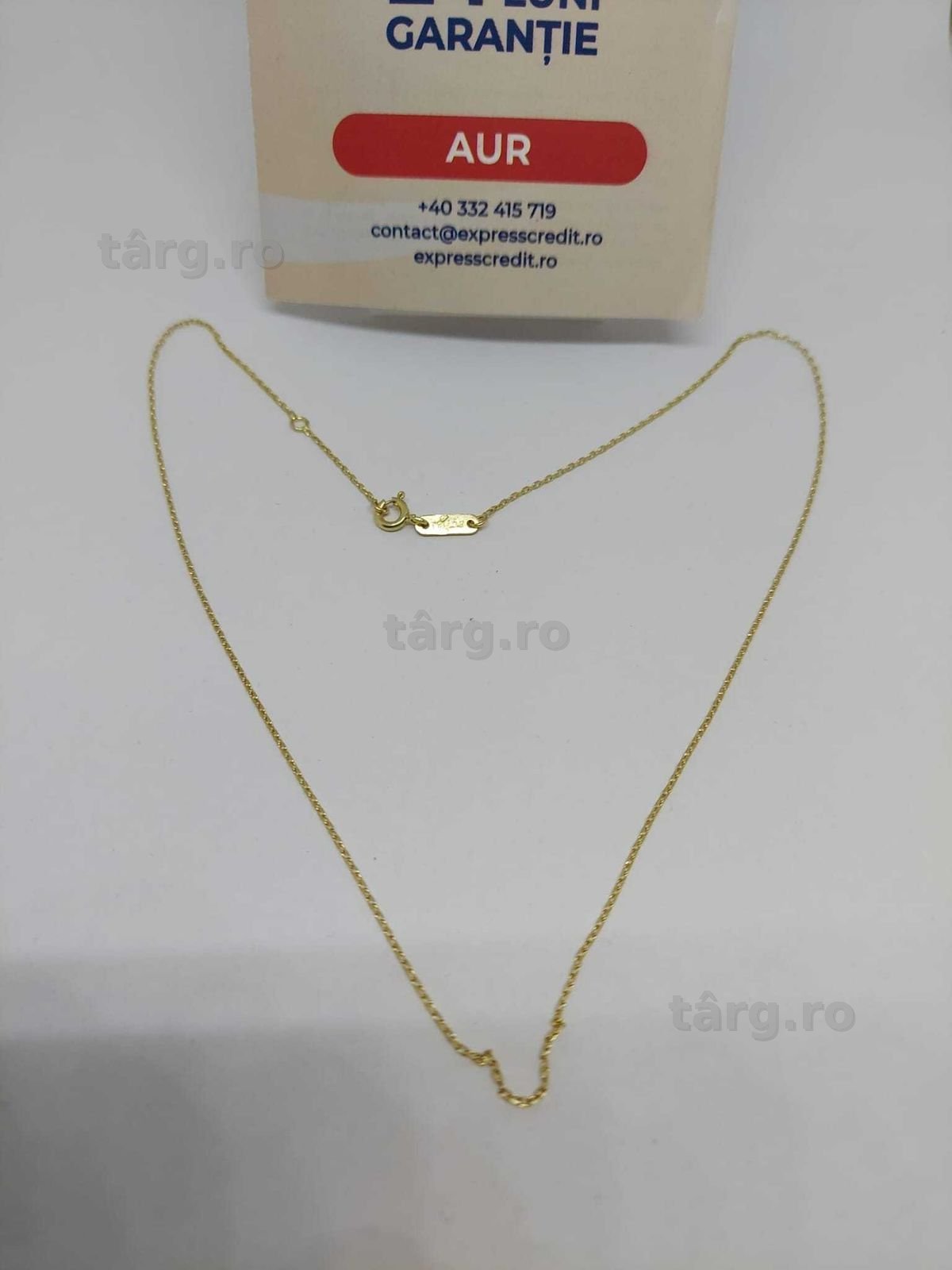 Lant aur 14k 1.40gr [AG15 Gara 1 B34466.3] Garantie 2 ani!