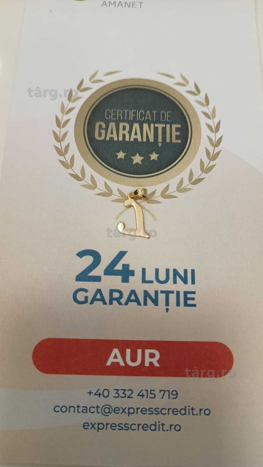 [AG24 Harlau B.45751.1] Pandantiv aur 14k 0.79gr -Garantie 2 ani! 5