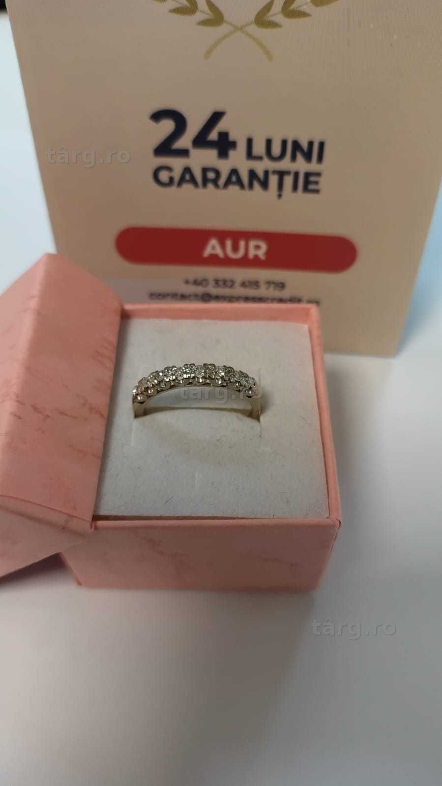 (AG42) Inel aur alb 18 K 2.52g  b.33911.7 - Garantie 2 ani