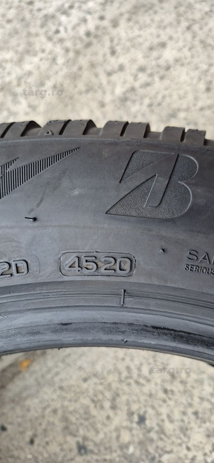 4 anvelope iarna runflat Bridgestone 225/55/17 .Pretul este pe bucata. 7