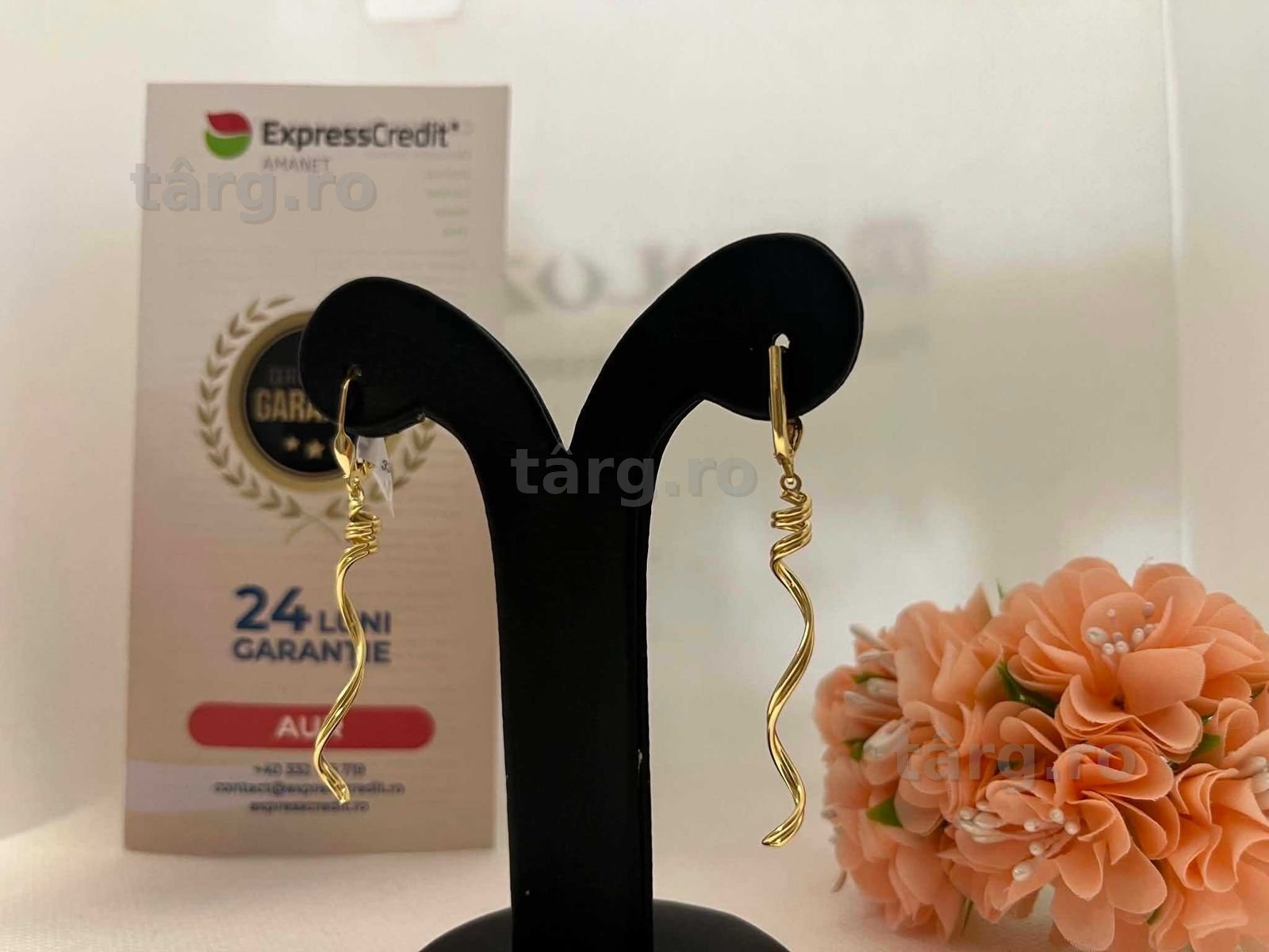 Cercei Aur 14k 2.87g (AG16 Moldova b33089.2)-Garantie 2 ani! 3
