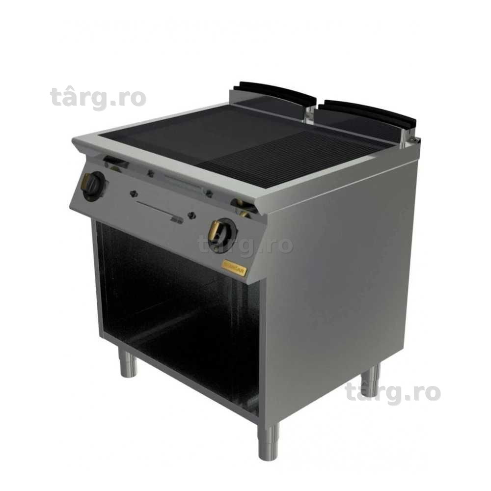 Koncar - Plita neteda-striata GAZ; Gratar striat-neted; Fry Top GAZ