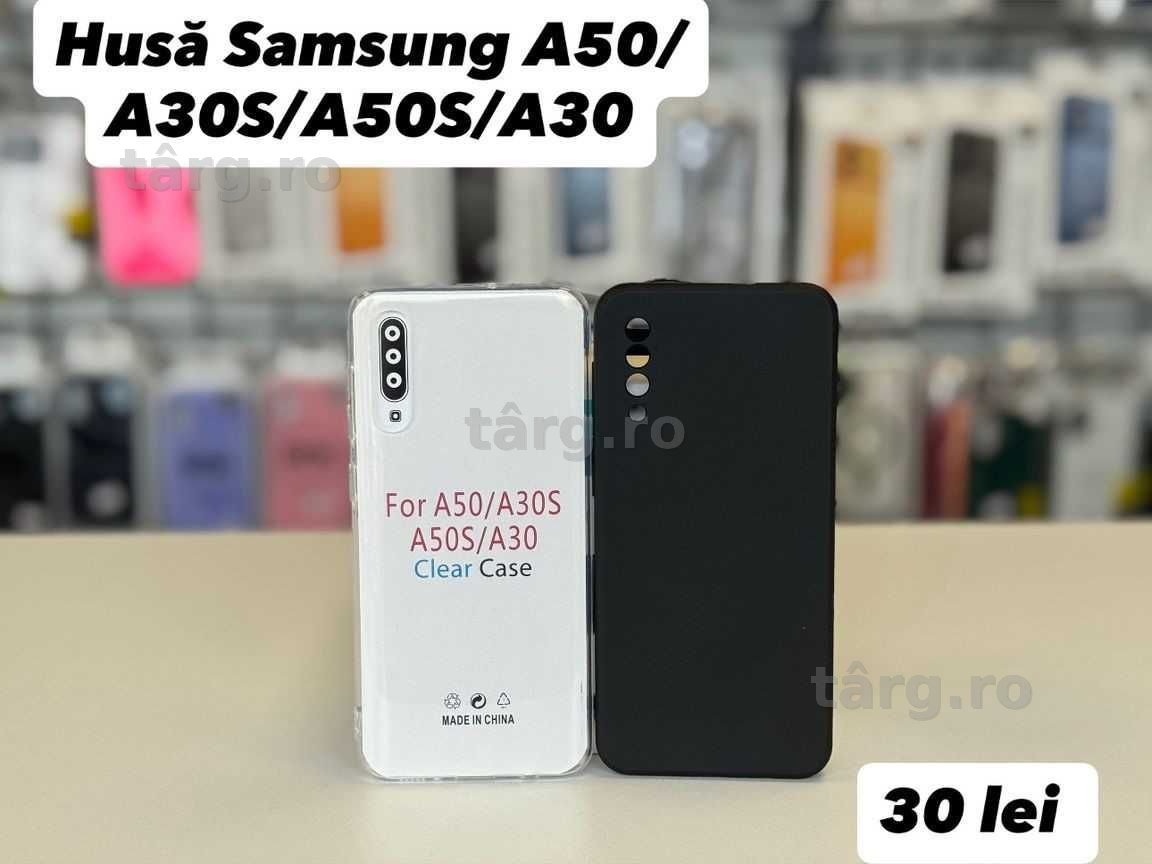 Husa silicon, folie, cablu, incarcator  Samsung A50/A30S/A50S/A30