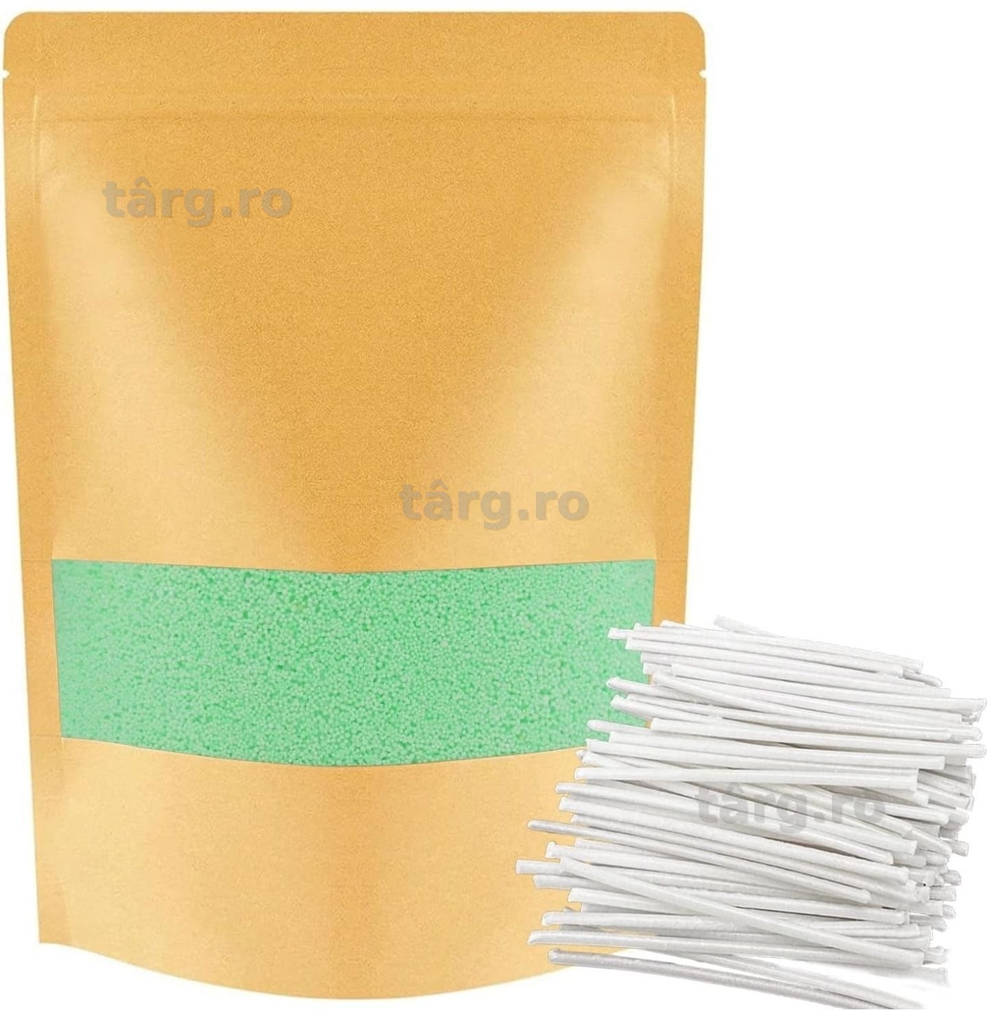 ALLAVA Candle Sand with Wick - 1kg with 50pcs 5cm Wicks