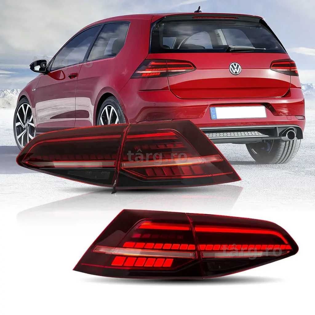 Set Stopuri Full LED Lampi Volkswagen VW Golf 7 / 7.5 MK7 MK7.5, 2013+