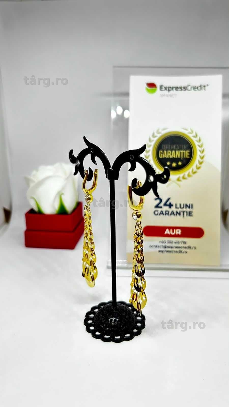 Cercei Aur 14K 4.85g (AG1 Alexandru B54034.5) - Garantie 2 ani! 2
