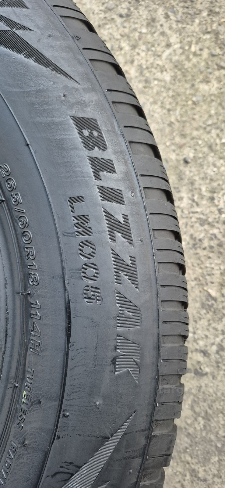 4 anvelope iarna Bridgestone 265/60/18,dot 2022.Pretul este pe bucata. 5