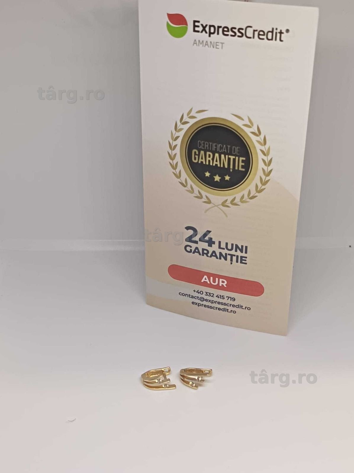 Cercei Aur 14K 2.95g (Ag4 Dacia B.52263.1) Garantie 2 ani