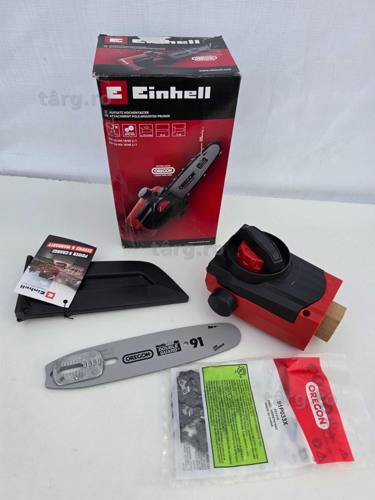 Atasament original Einhell pentru trimmer de gard viu (accesoriu potrivit pentru trimmere de gard viu telescopice fara cablu GE-HH 18/45 Li