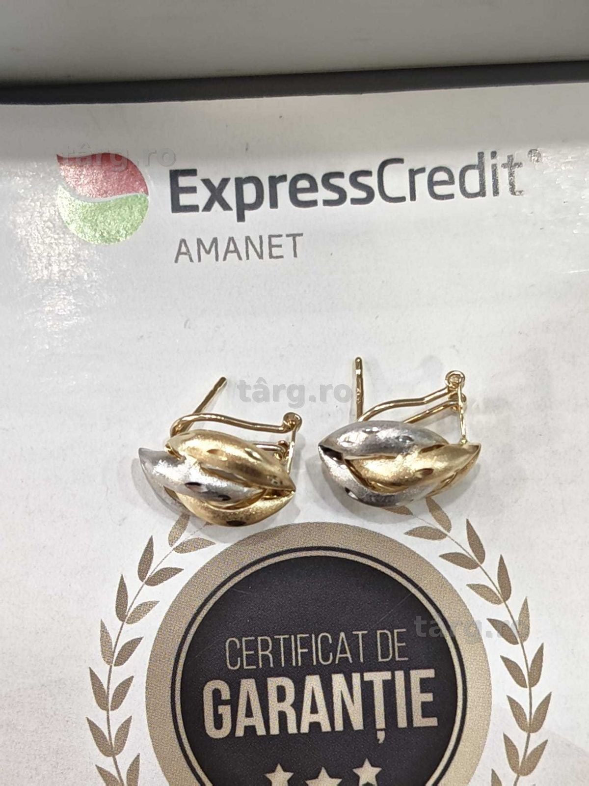 Cercei aur 14K 2.45g (Ag44 B7276) 2