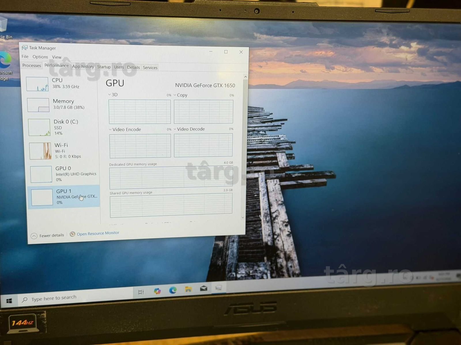 Hope Amanet P10/Laptop ASUS TUF GAMING I5-10300H 8GB RAM SSD 500 GTX 1650 5