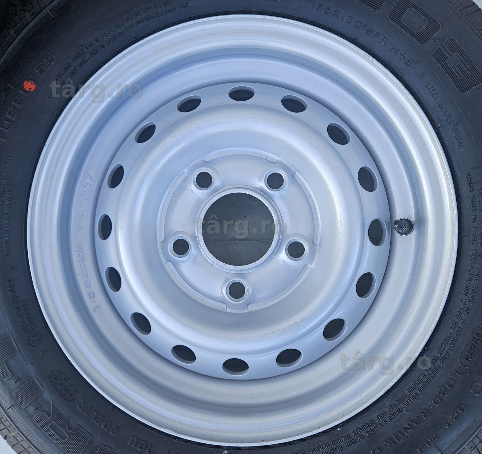 Roata remorca 155 R13C Anvelopa SECURITY M+S pe Janta 4.5Jx13 dot 2025 2