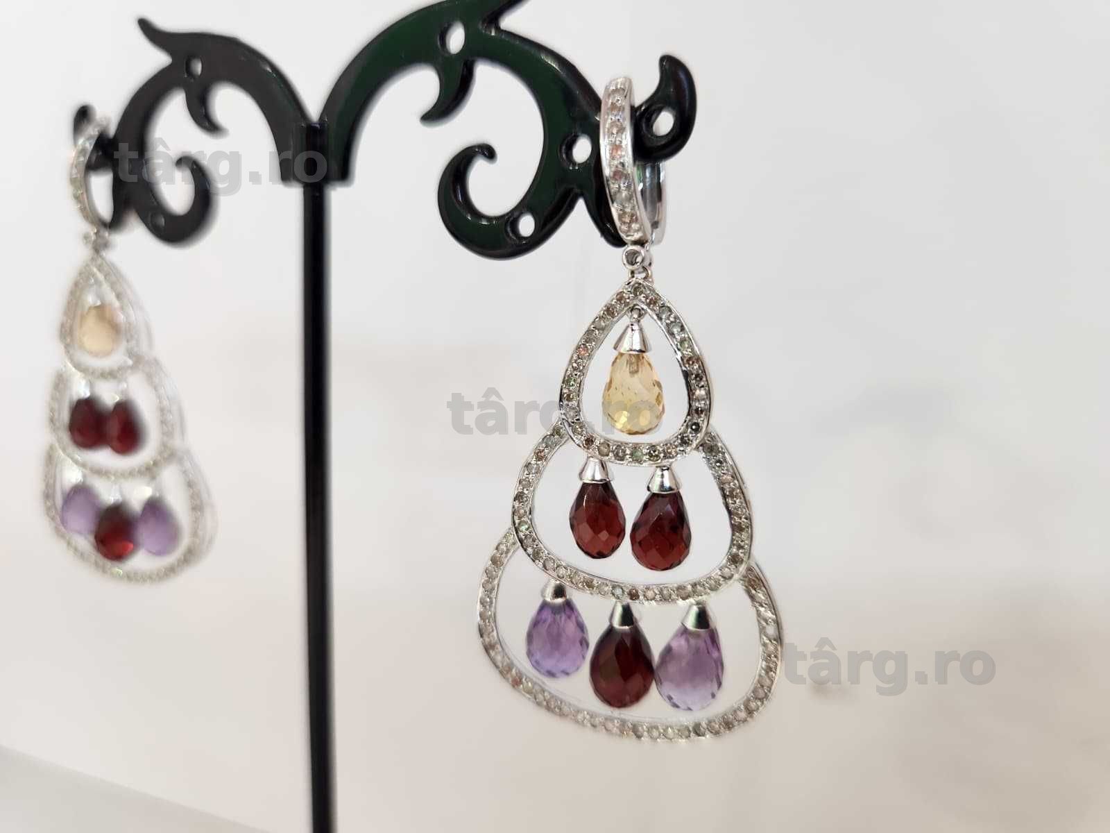 Cercei aur 18k 12.5g( b68442.3/AG2 Tudor)- Garantie 2 ani! 3