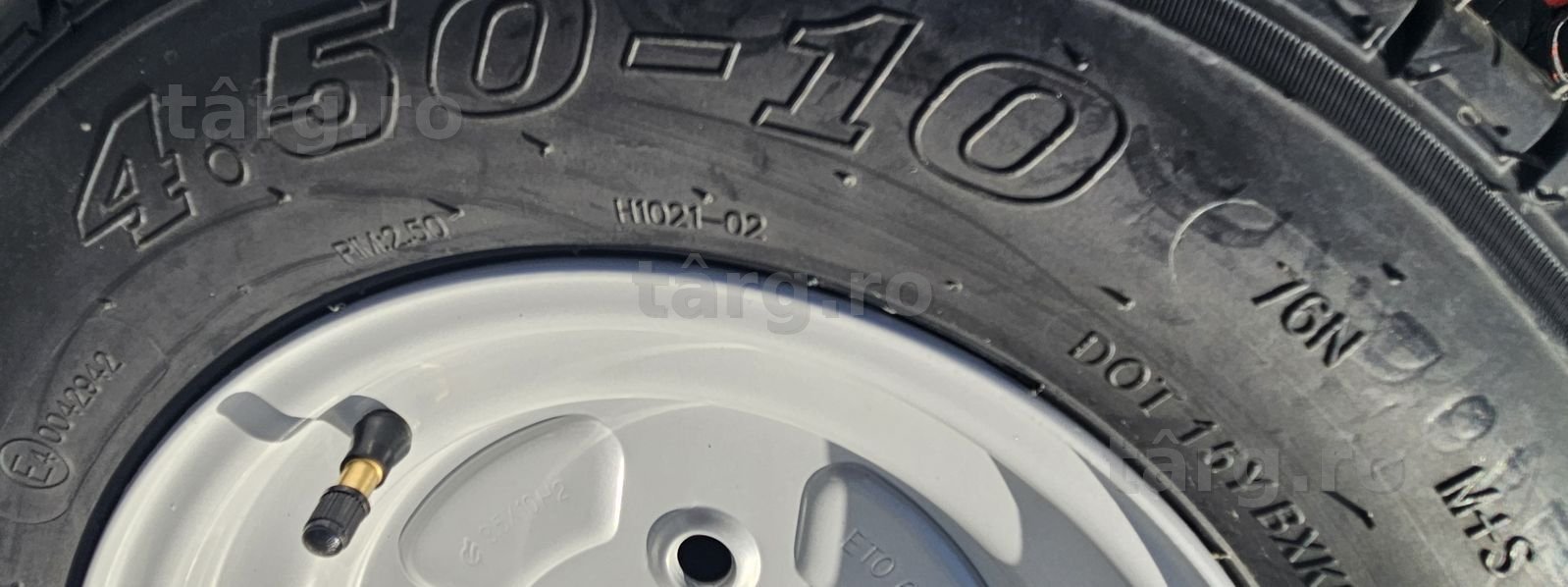 Roata completa remorca 4.50-10 Anvelopa JOURNEY M+S pe Janta 3.5x10 3