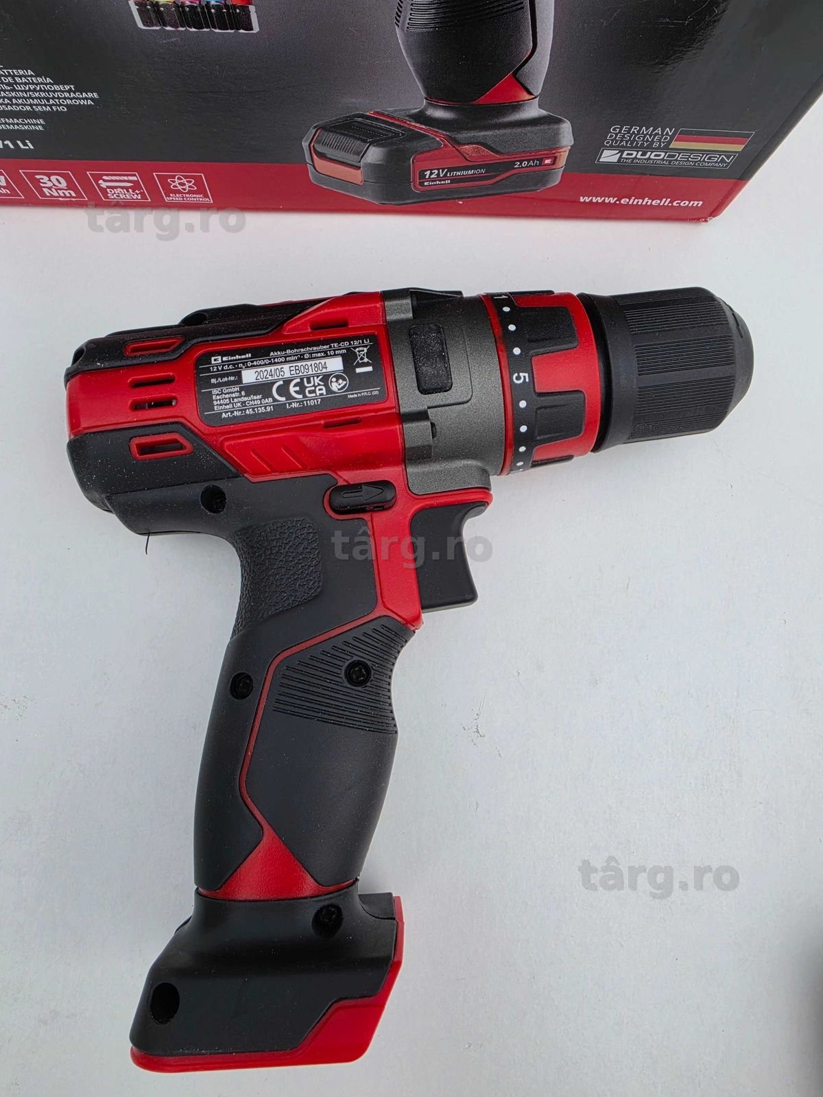 Einhell TE-CD 12/1 Li Masina de gaurit si insurubat 3