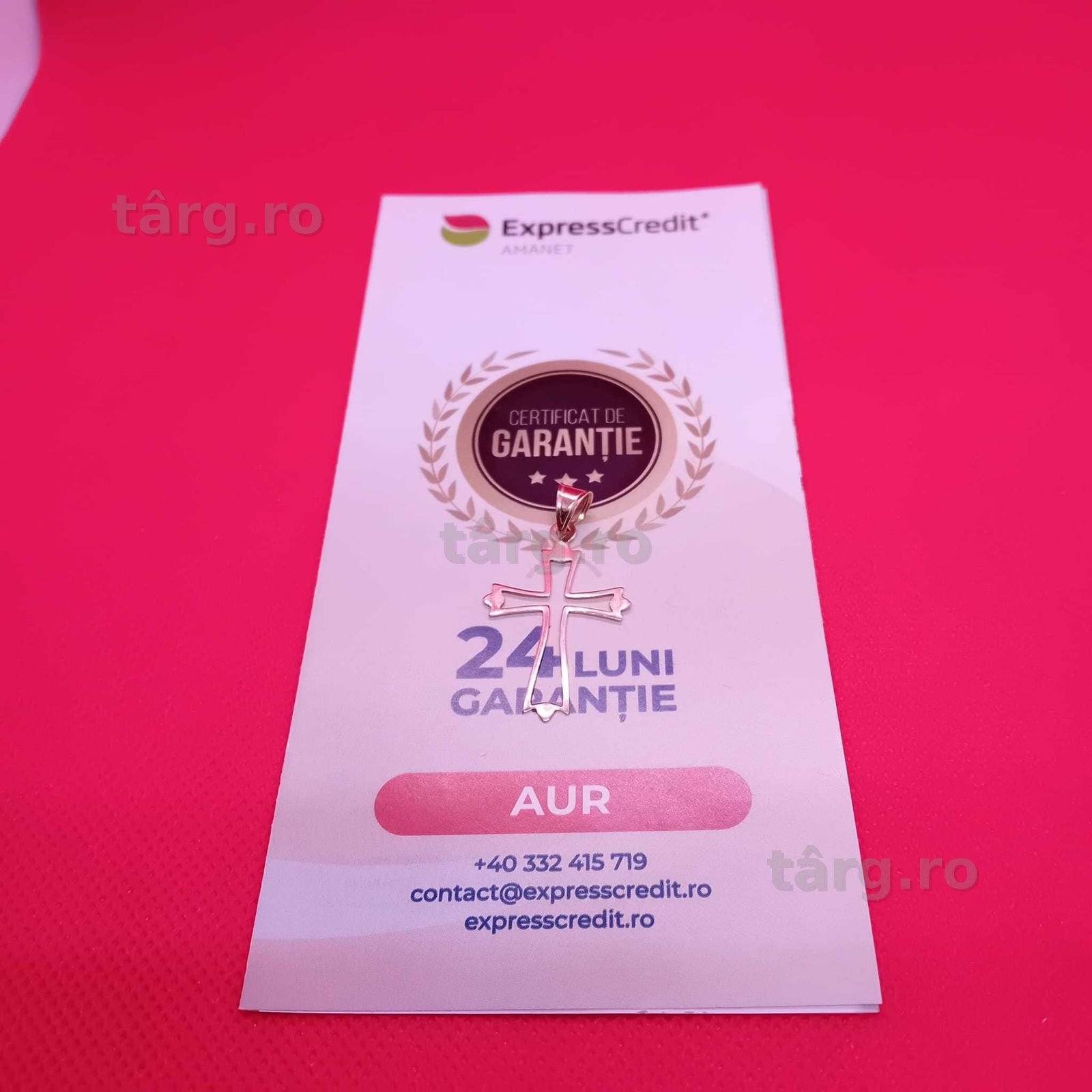 Pandantiv aur 14k0.88g (Ag4 Dacia B50866.2)-Garantie 2 Ani 2