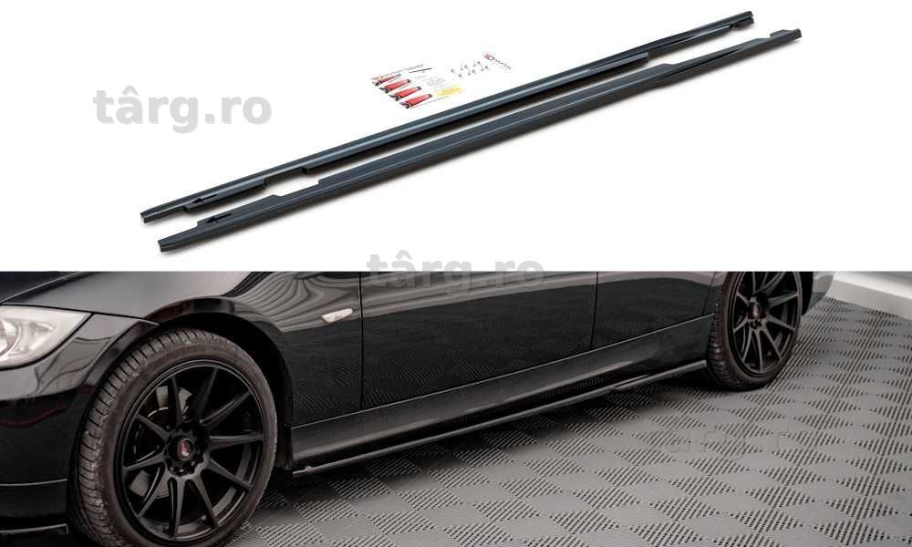 Splitter praguri pentru BMW 3 E90 negru lucios Maxton Design
