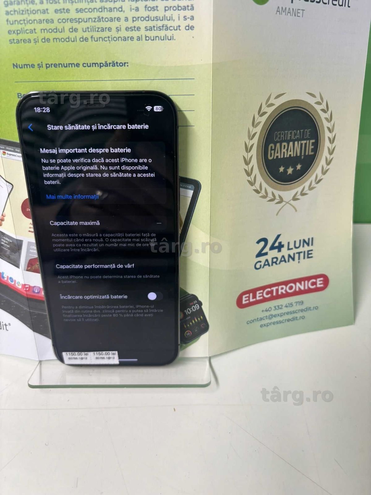 iPhone 12 Pro 128Gb (B.60766-Tatarasi) Garantie 2 ani-1150 lei 2