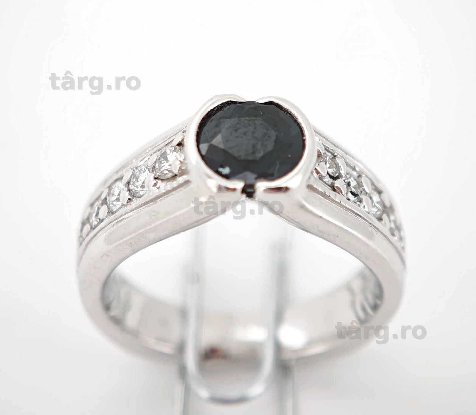Inel 14k 7,18gr Finelli safir si diamante naturale