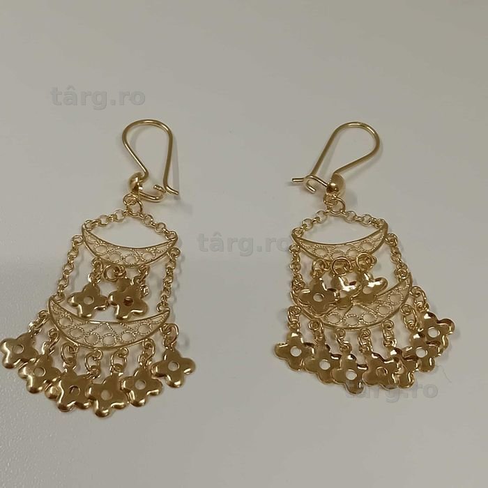 Cercei aur 14k 4.64g (ag49 Esplanada b.7424.2) Garantie 2 Ani 3