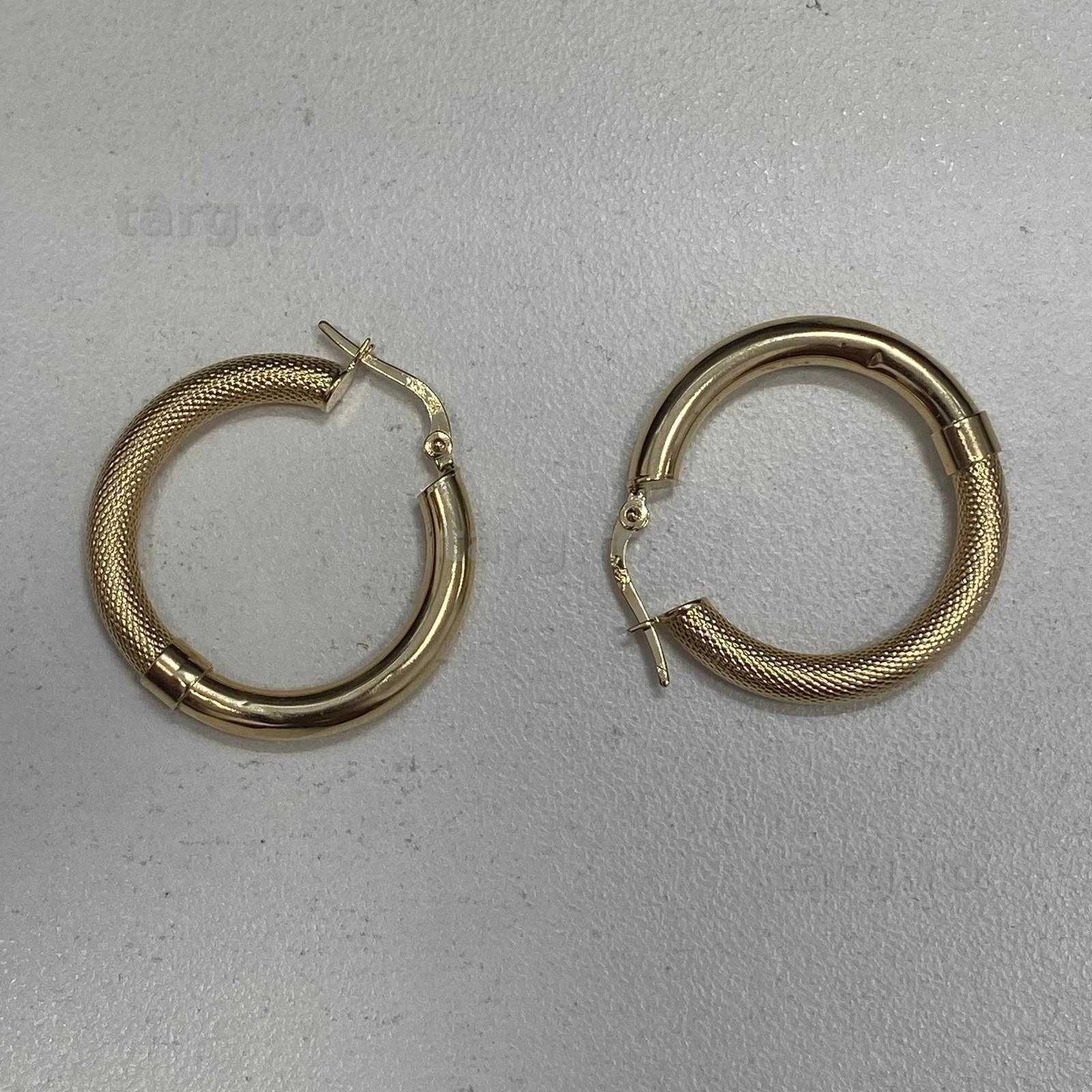 (AG13) Cercei aur 14k 3.20g (b.55983.6) Garantie 2 ani!