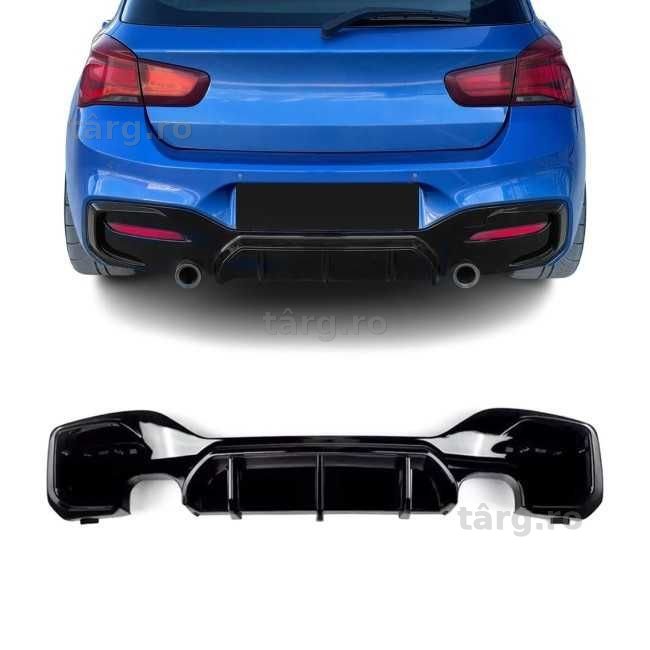 Difuzor Bara Spate M Prelungire Extensie BMW F20 F21 LCI Facelift (15-19), 135i Style, Negru Lucios