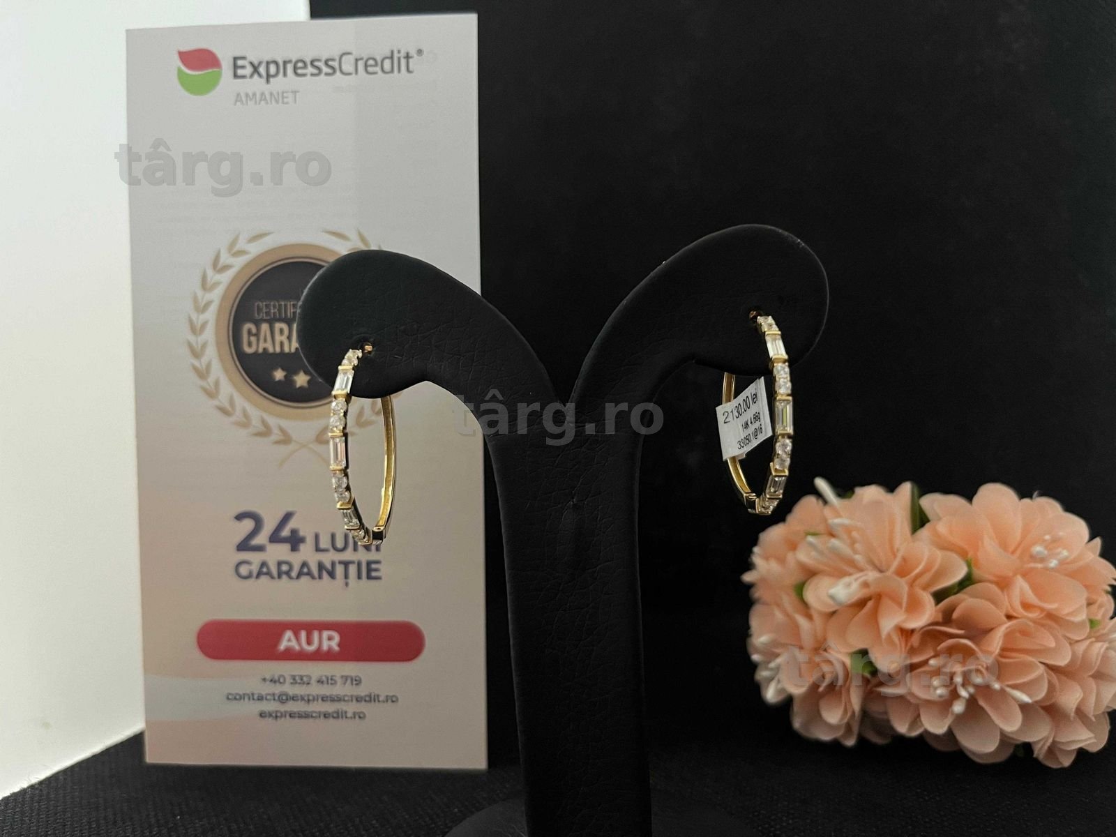 Cercei Aur 14k 4.66g (AG16 Moldova b33050)-Garantie 2 ani!
