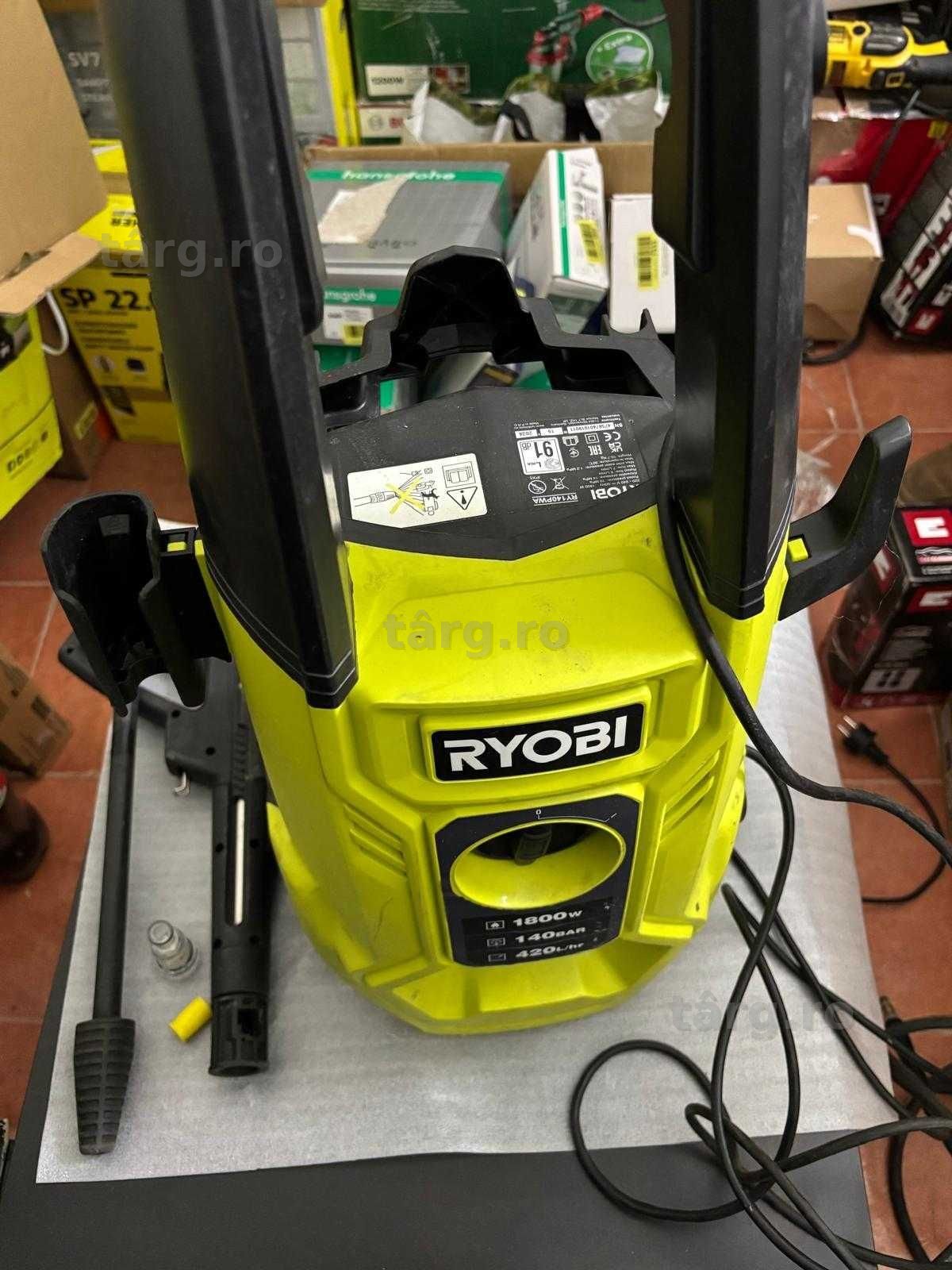 Ryobi Aparat de spălare premium cu presiune 140 BAR -